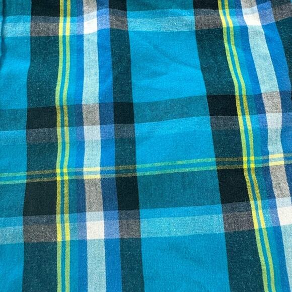 Wrangler Boy's Blue Plaid Long Sleeve Button Down Dress Shirt Small 6/7 - Picture 6 of 10
